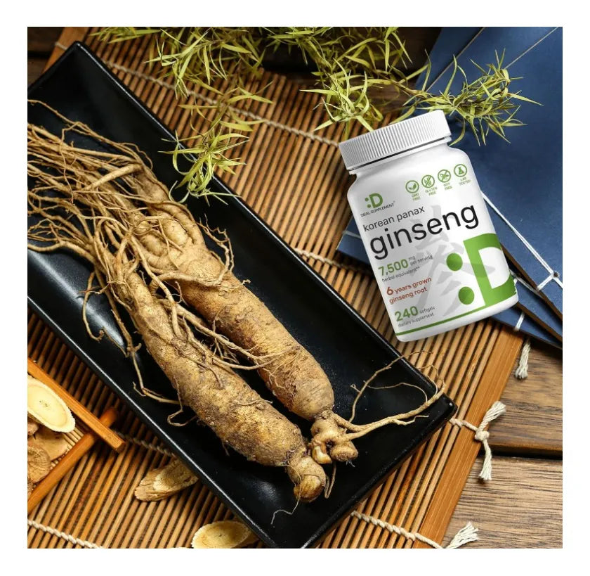 Ginseng Panax Coreano | 75000 Mg | 240 capsulas