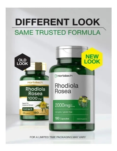 Rhodiola Rosea | 2000 mg | 180 capsulas