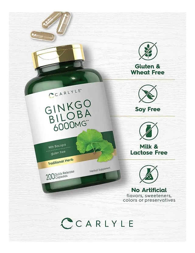 Ginkgo Biloba | 6000 Mg | 200 U