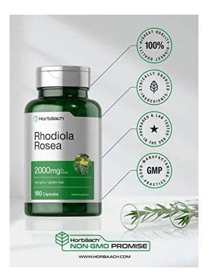 Rhodiola Rosea | 2000 mg | 180 capsulas