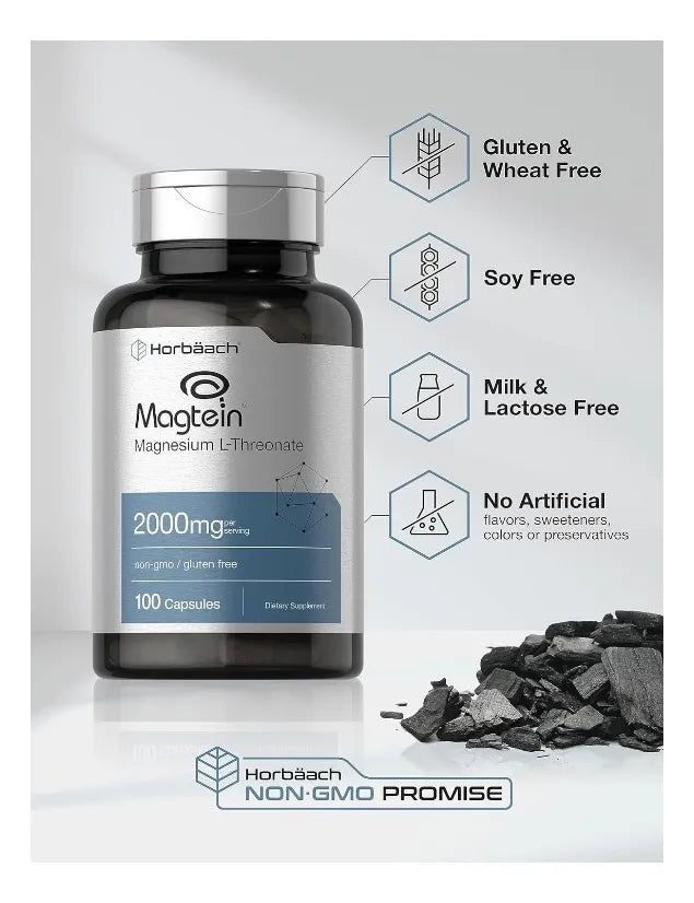 L-treonato de Magnesio | 2000 mg | 100 Capsulas