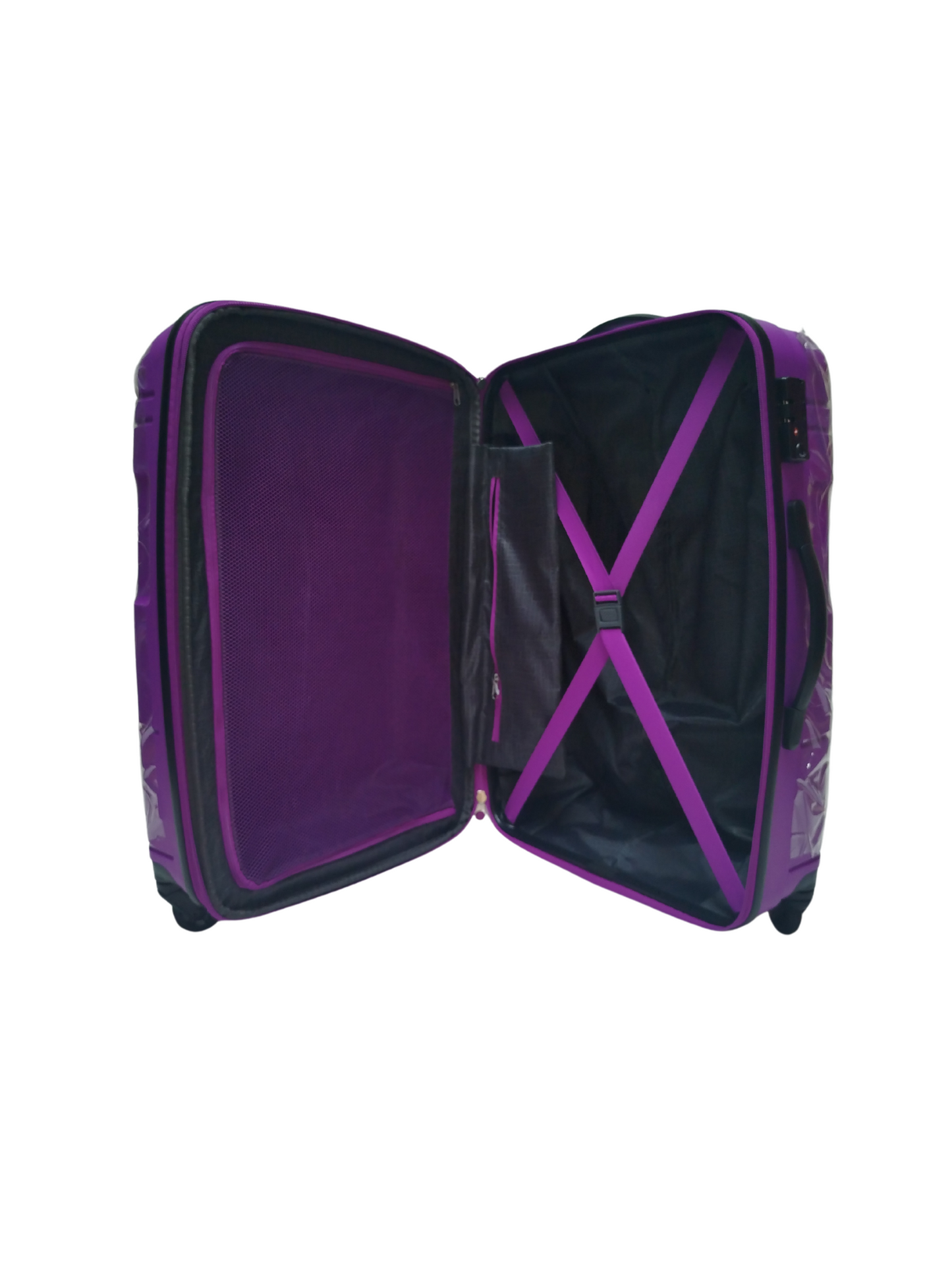 Maleta para viaje morada mediana