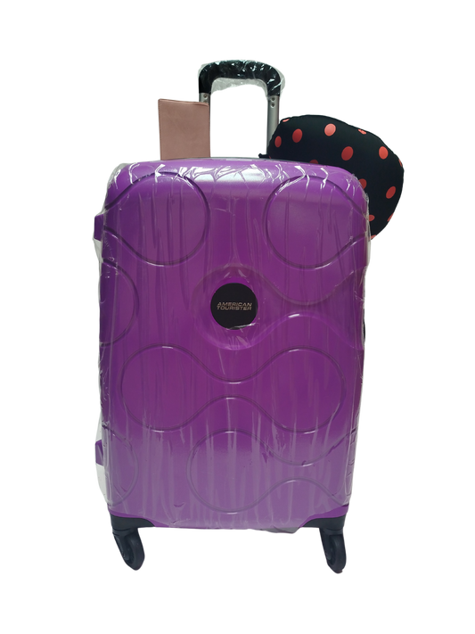 Maleta para viaje morada mediana